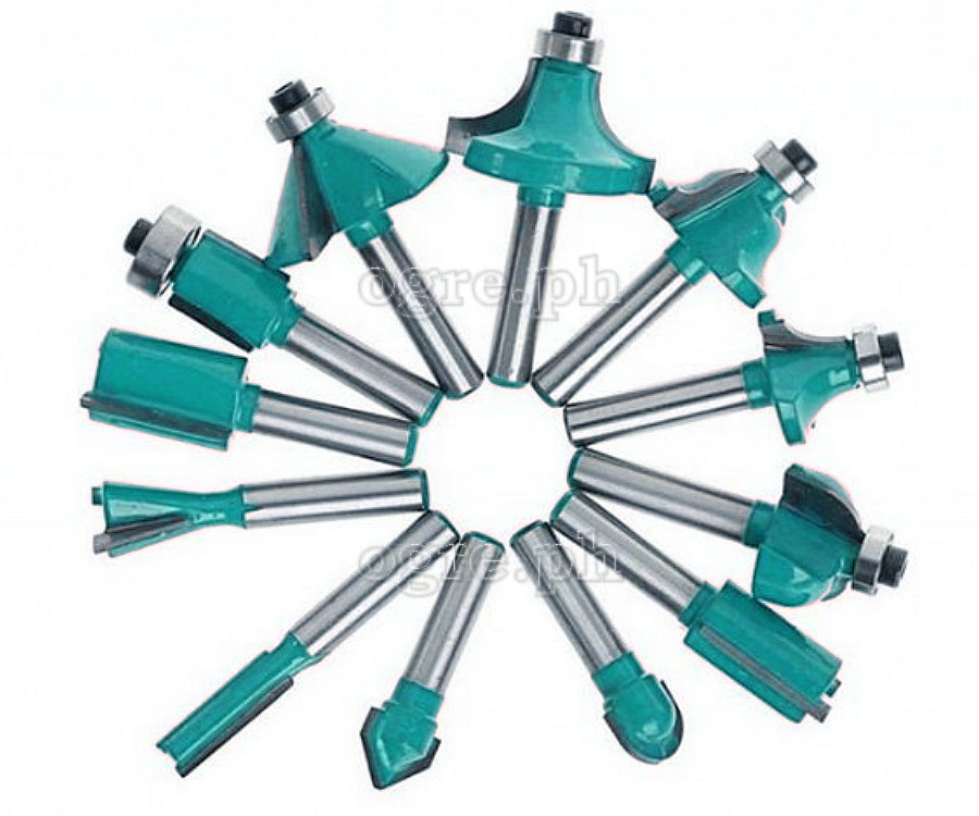 TACSR0121 12 pcs Router Bits Set