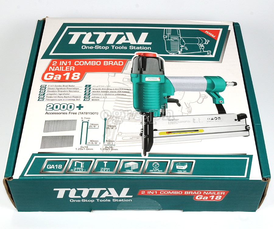 TAT81501 2-in-1 Pneumatic Combo Brad Nailer