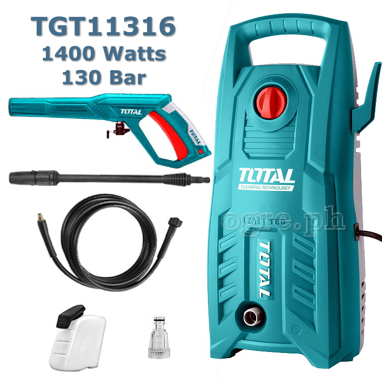 TGT11316 High Pressure Washer 1400 Watts 130 Bar