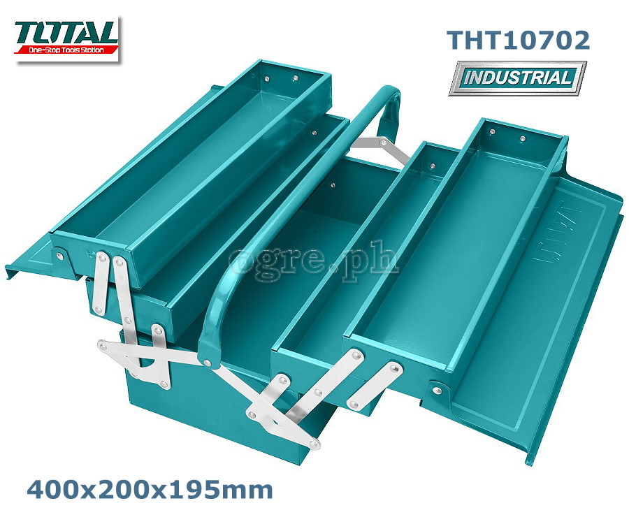 THT10702 3 Layers Metal Tool Box Medium 400x200x195mm