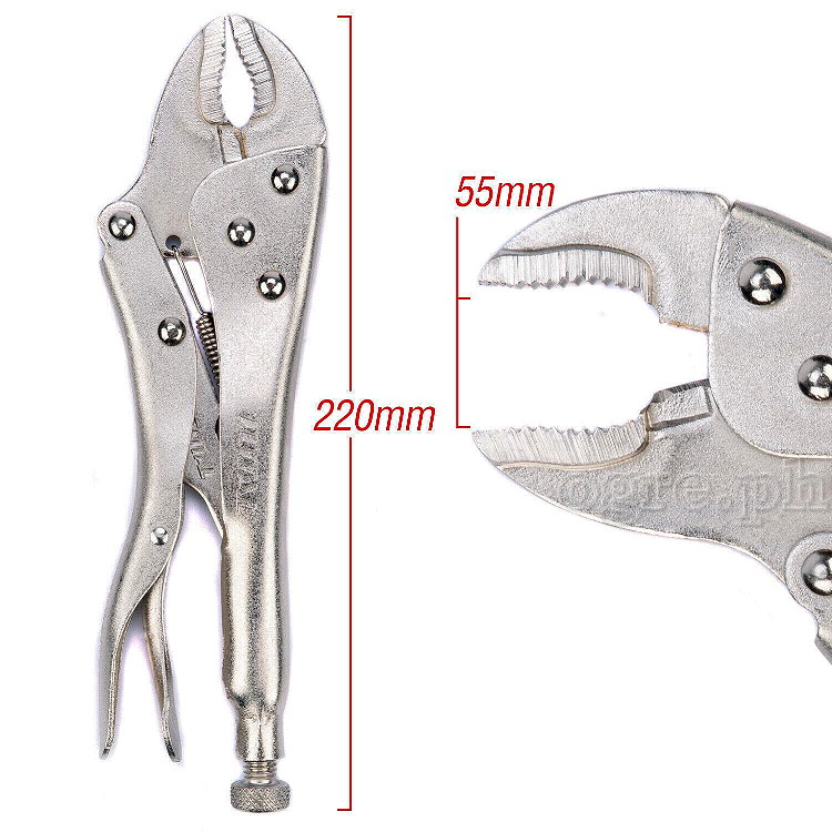 THT191003 250mm (10”) Curved Jaws Locking Pliers