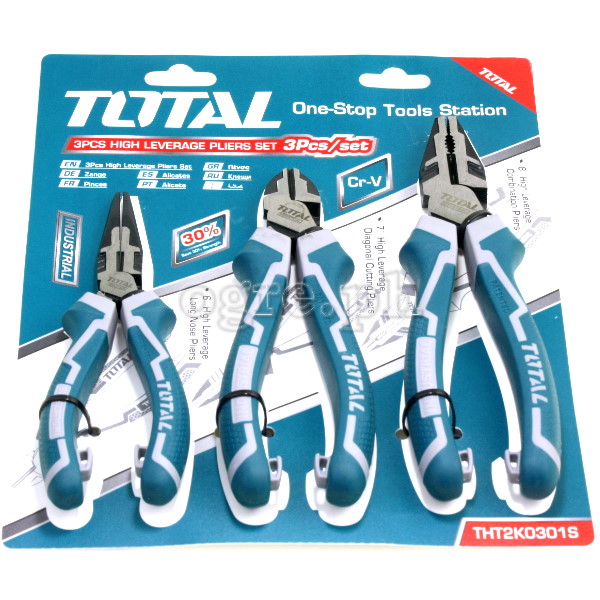 THT2K0301S 3pcs High-Leverage Industrial Pliers Set