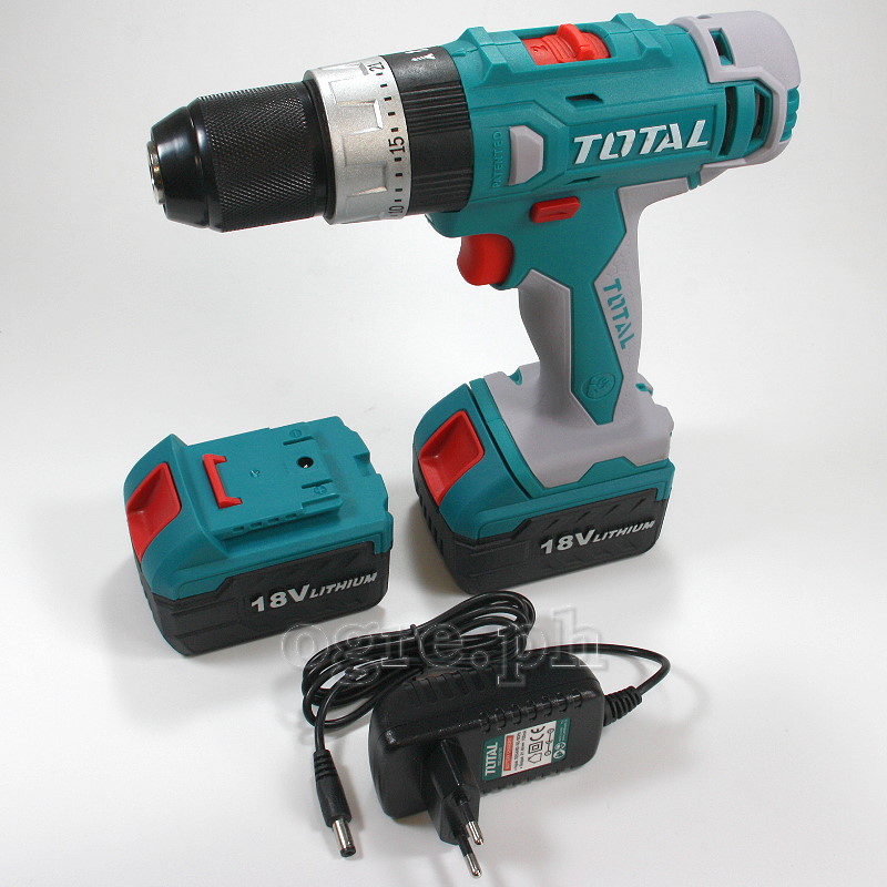 TIDLI228180 Cordless Impact Drill Set 18V Li-Ion