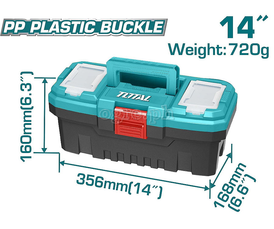 TPBX0141 14” Heavy Duty Plastic Tool Box