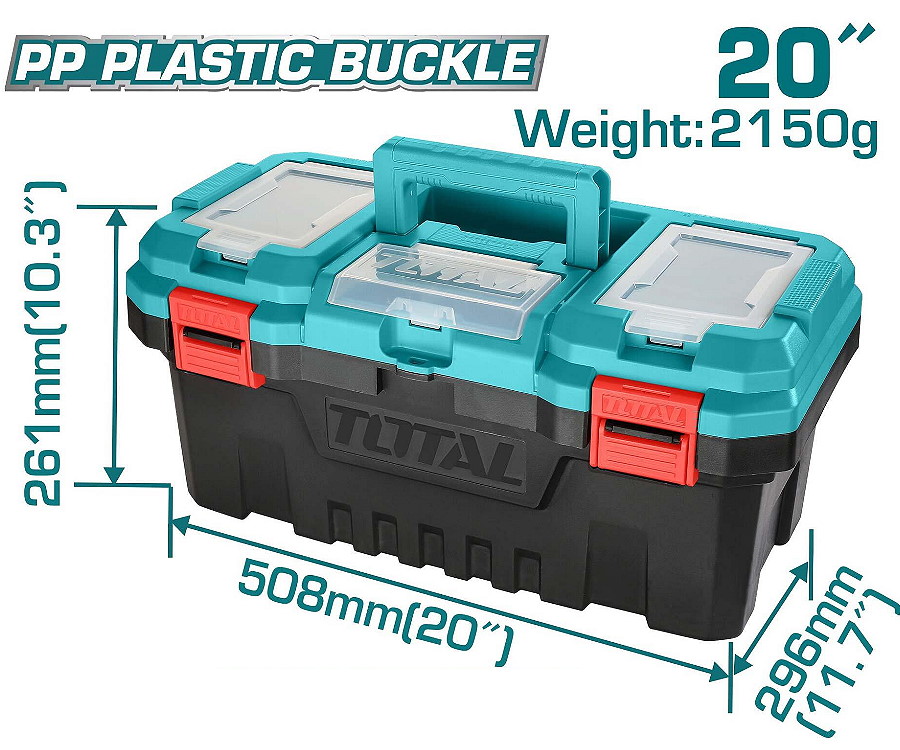 TPBX0201 20” Heavy Duty Plastic Tool Box