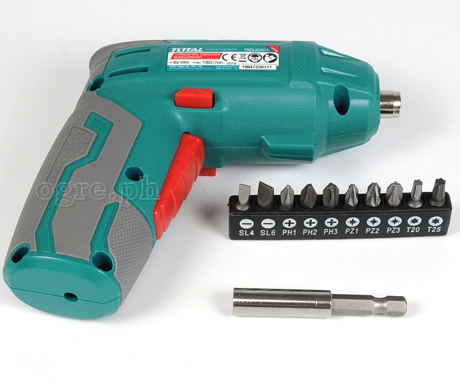 TSDLI0401 Lithium-Ion Cordless Screwdriver Kit 4V