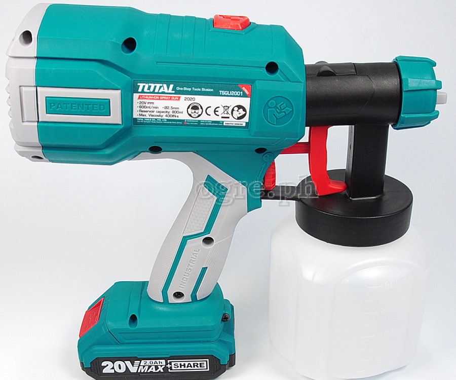 TSGLI2001S Cordless Spray Gun Set (with 20V Lithium-Ion Battery and Charger)