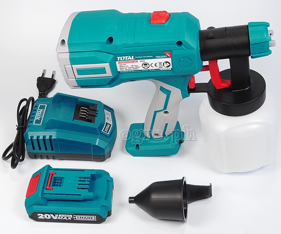 TSGLI2001S Cordless Spray Gun Set (with 20V Lithium-Ion Battery and Charger)