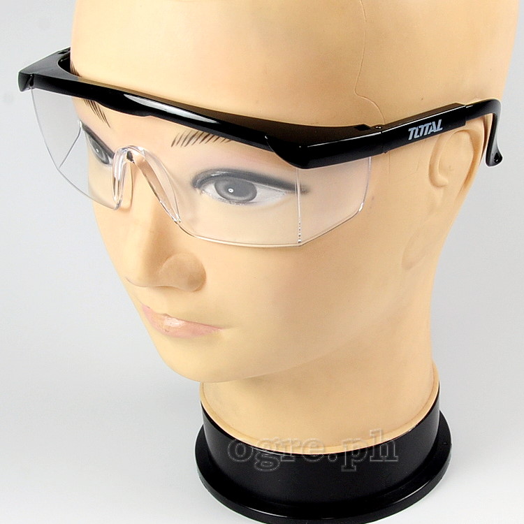 TSP301 Polycarbonate Safety Goggles (Black Frame/Clear Screen)