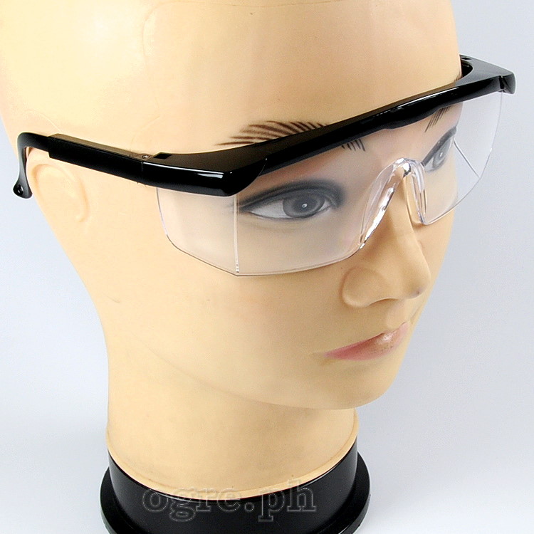 TSP301 Polycarbonate Safety Goggles (Black Frame/Clear Screen)