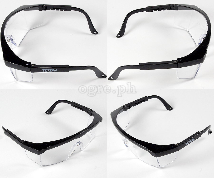 TSP301 Polycarbonate Safety Goggles (Black Frame/Clear Screen)