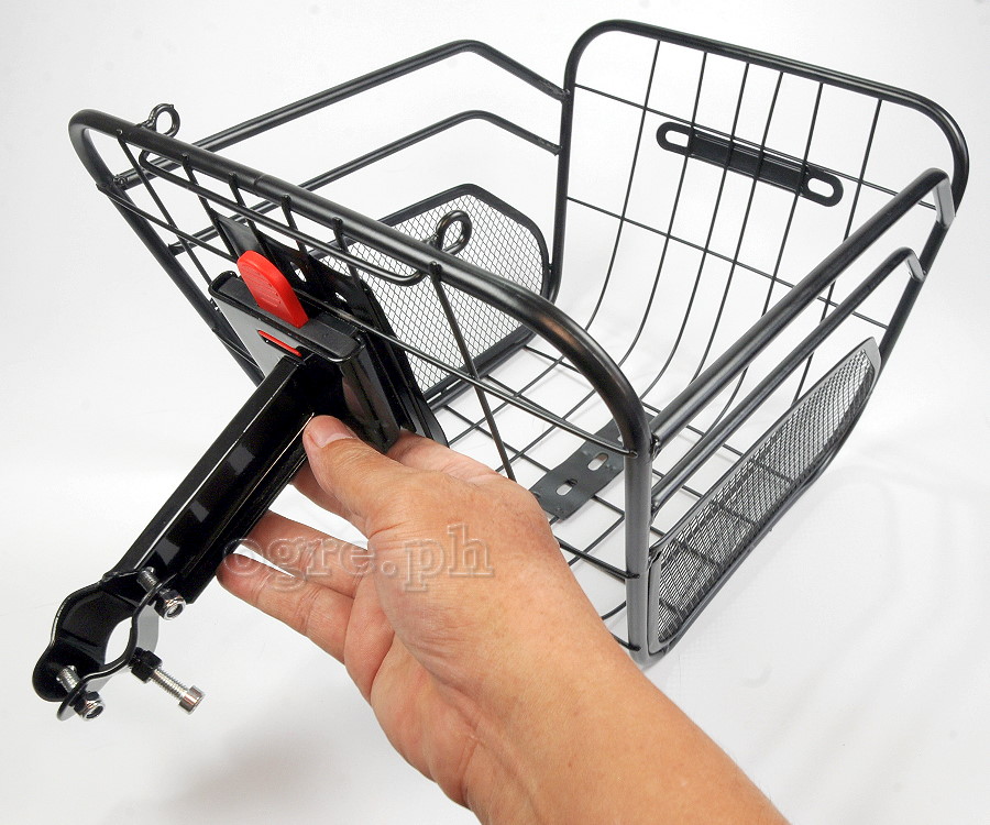 BFB-02HSM Bike Basket Quick Release Fixing Bracket ~ Clamp-on Stem Mount (Basket Holder Only)