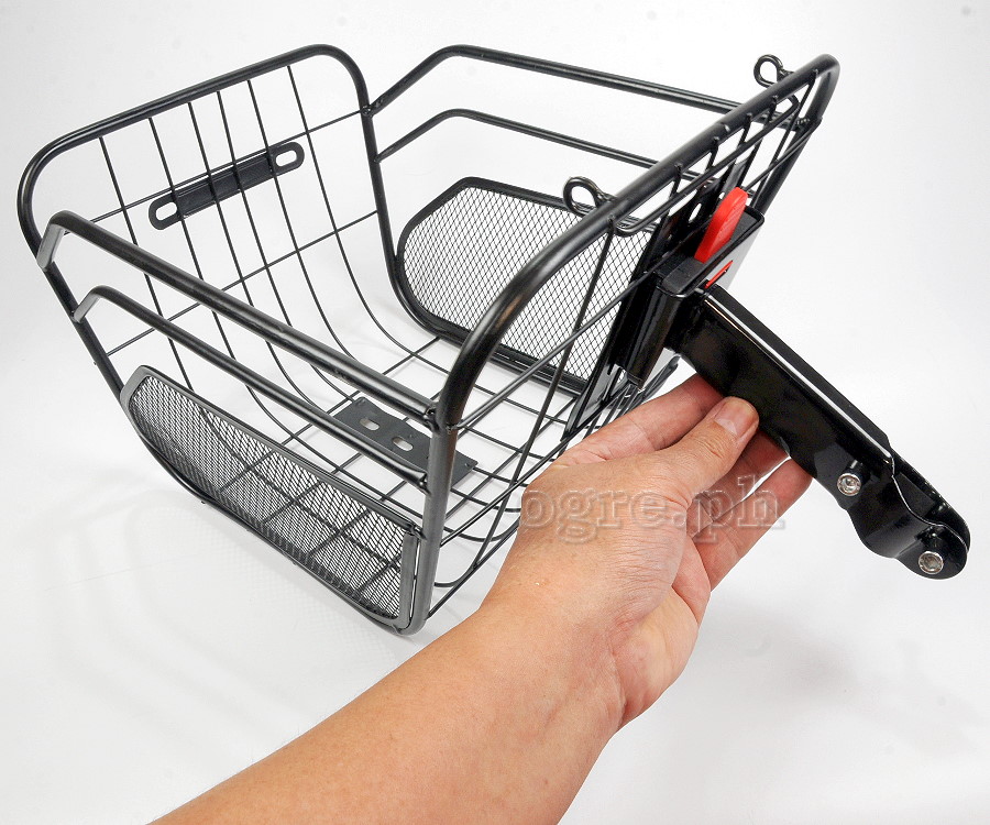 BFB-02HSM Bike Basket Quick Release Fixing Bracket ~ Clamp-on Stem Mount (Basket Holder Only)