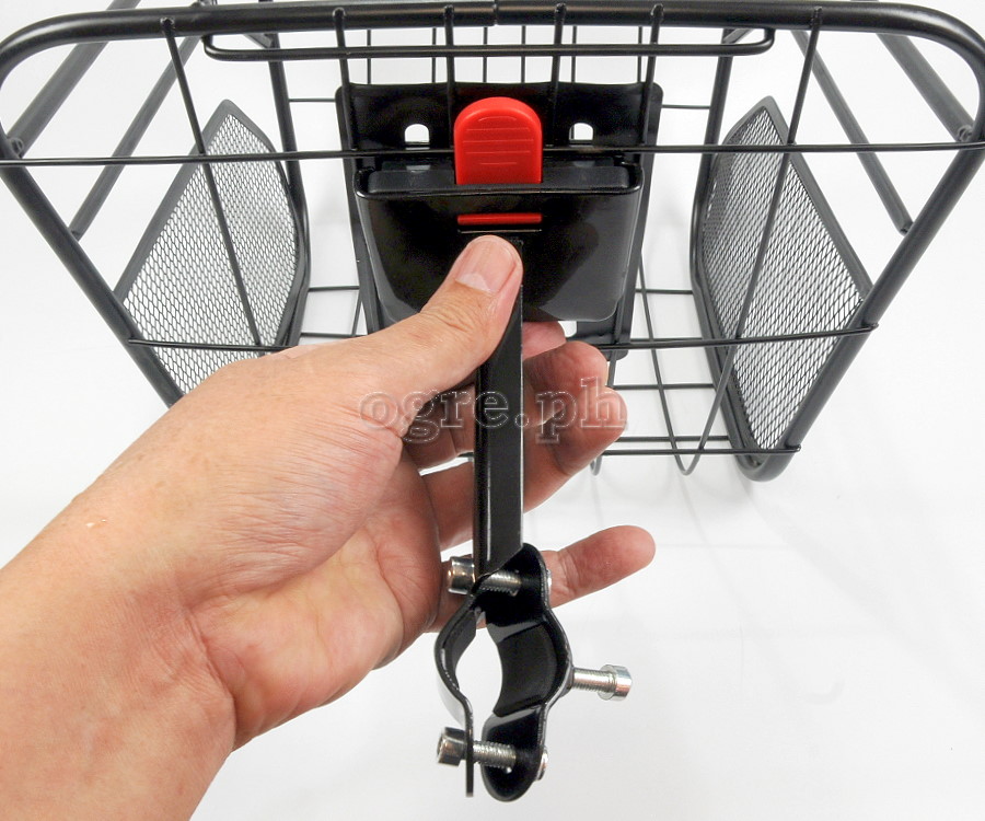BFB-02HSM Bike Basket Quick Release Fixing Bracket ~ Clamp-on Stem Mount (Basket Holder Only)