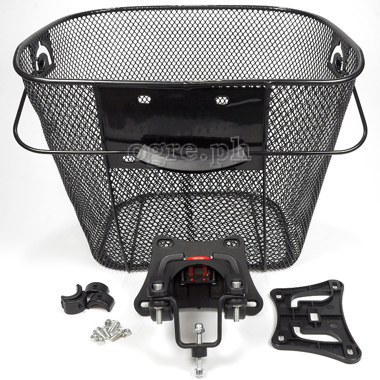 BSK-MM01QR Removable Metal Mesh Basket with Quick-Release Handlebar Mount