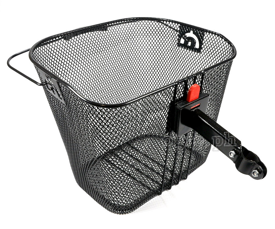 BSK-MM02QR Removable Metal Mesh Basket with Quick-Release Clamp-on Stem Mount
