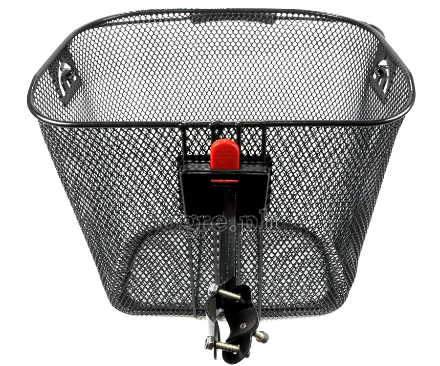 BSK-MM02QR Removable Metal Mesh Basket with Quick-Release Clamp-on Stem Mount