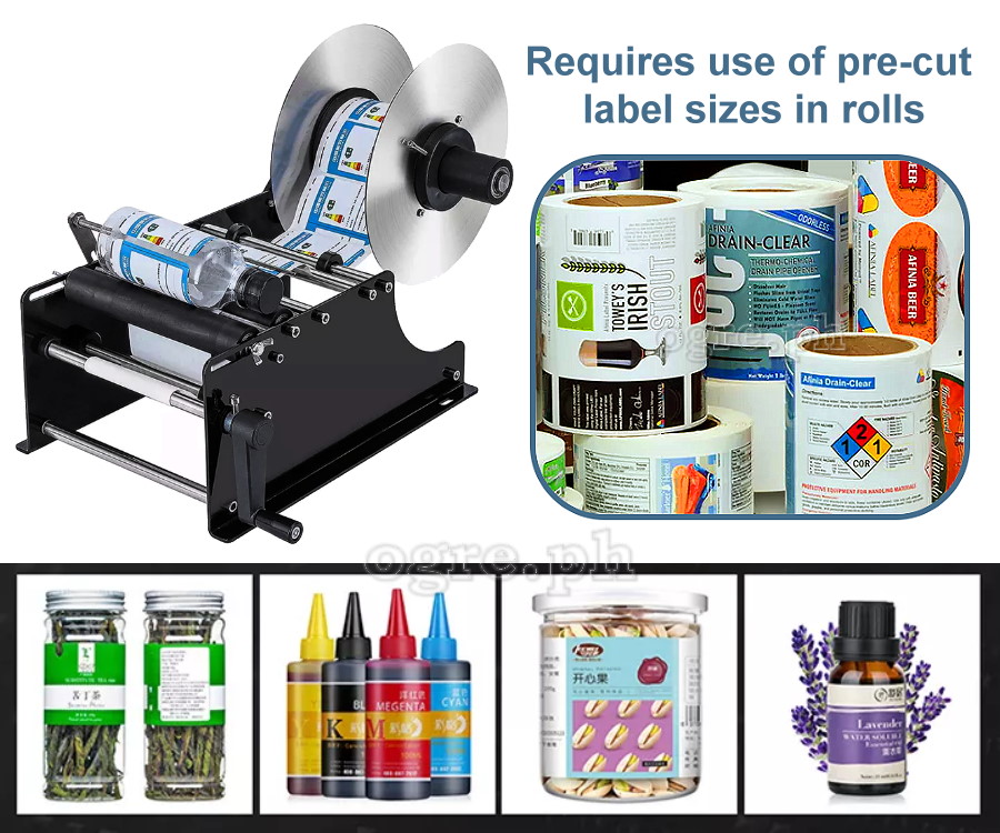 ULM-30 Manual Semi-Automatic Round Bottle Label Applicator