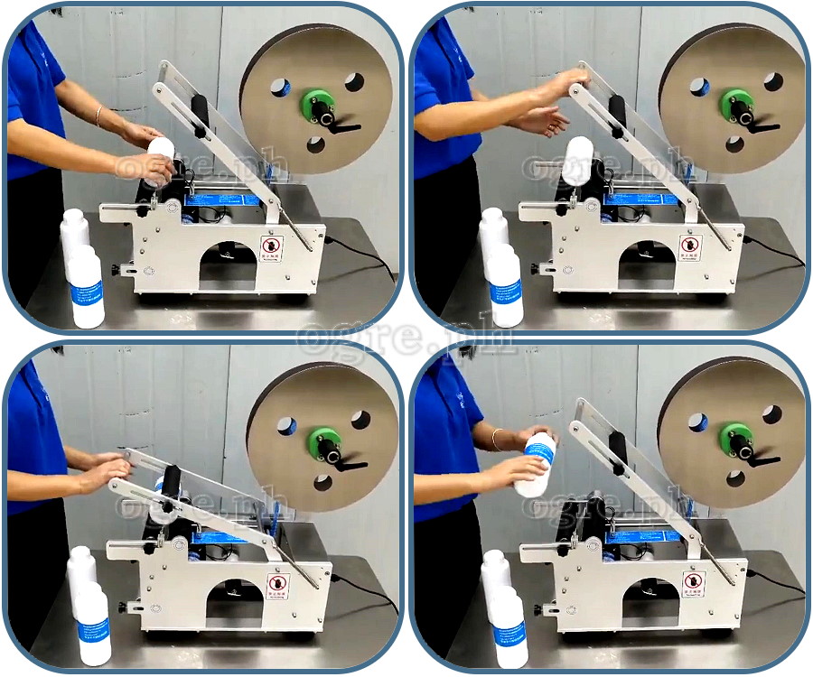 ULM-60 Electric Semi-Automatic Round Bottle Label Applicator