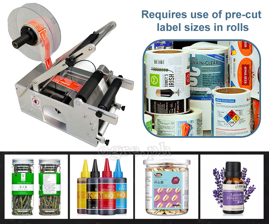 ULM-60 Electric Semi-Automatic Round Bottle Label Applicator