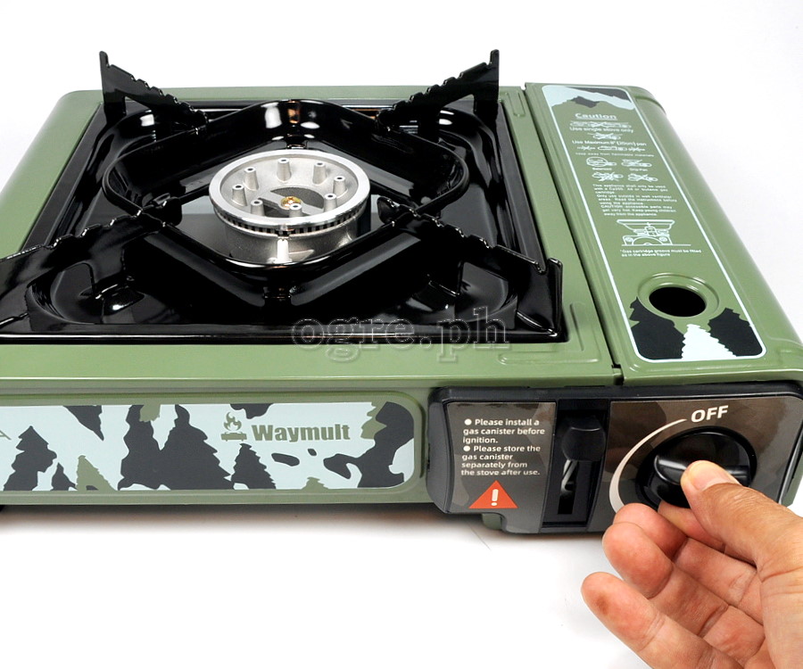 BDZ-155A Portable Butane Gas Stove with Storage Case ~ Army Green