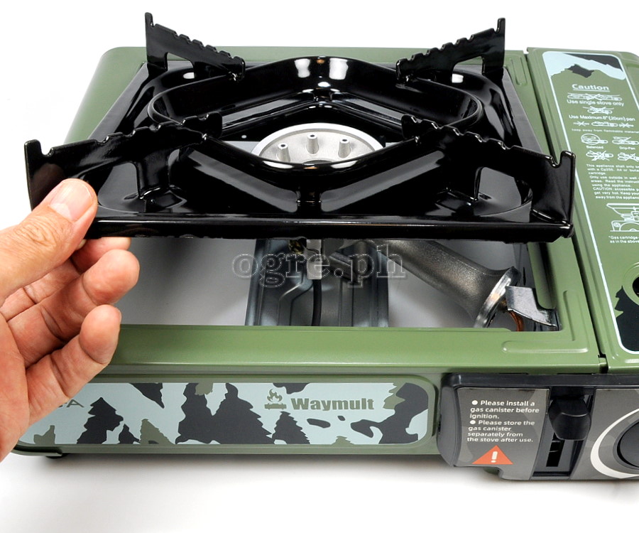 BDZ-155A Portable Butane Gas Stove with Storage Case ~ Army Green
