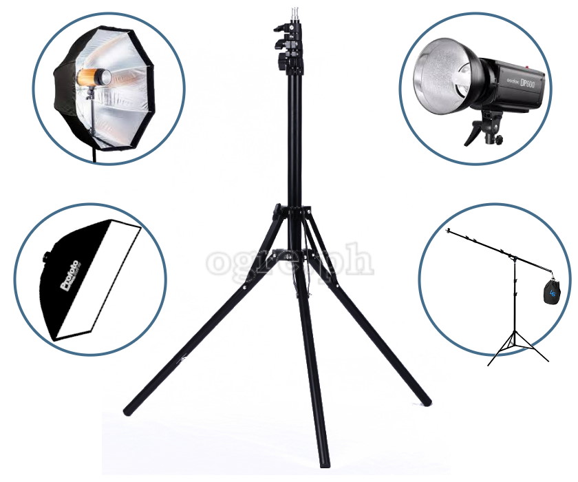 W803P Reverse Folding Medium Light Stand with Twist Locks 190cm (6.2ft)