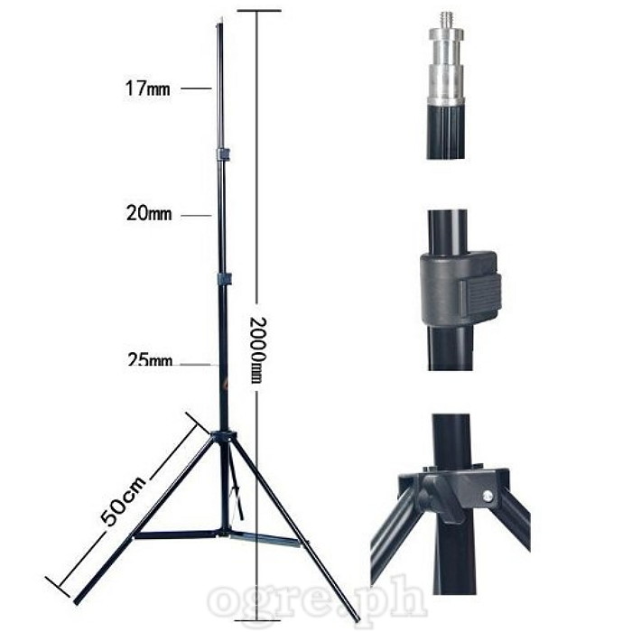 W803S Medium Light Stand with Quick Release Locks 200cm (6.5ft)