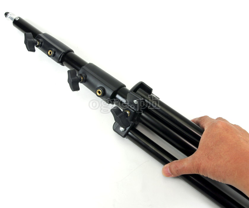 W806P Heavy Duty Large Light Stand Spring Cushioned with Twist Locks 276cm (9ft)