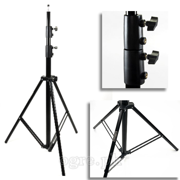 W806P Heavy Duty Large Light Stand Spring Cushioned with Twist Locks 276cm (9ft)