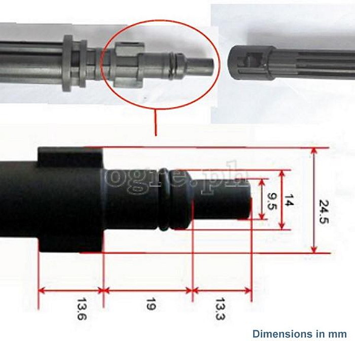 OEL-06 VAR Replacement Variable Spray Lance for Lavor Pressure Washer Guns