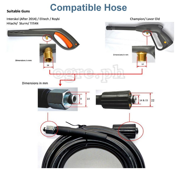 OWG-04 Replacement Wash Gun (M14 Iinlet ~ Kawasaki/Fujihama Outlet)