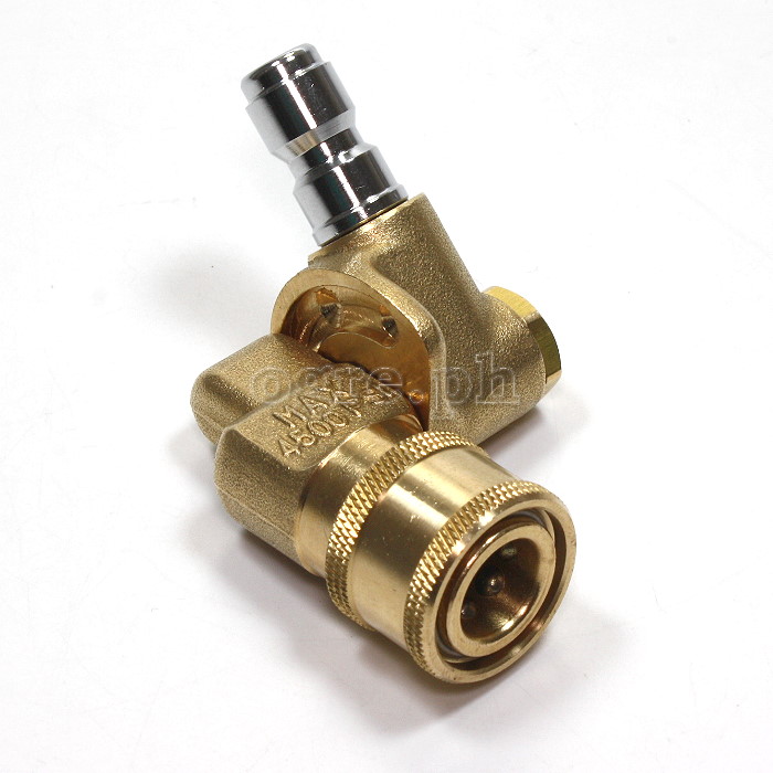 PWC-01P390 Quick Connect 3-Position 90° 1/4" Pivoting Coupler