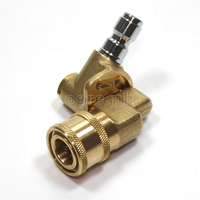 PWC-01P390 Quick Connect 3-Position 90° 1/4" Pivoting Coupler
