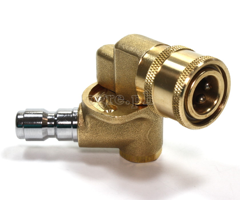 PWC-01P390 Quick Connect 3-Position 90° 1/4" Pivoting Coupler