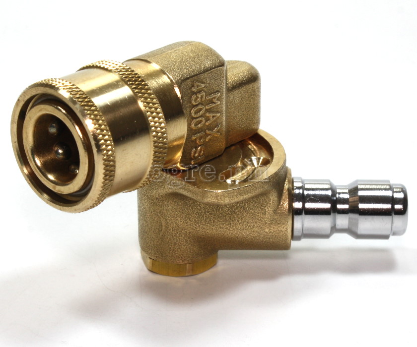 PWC-01P390 Quick Connect 3-Position 90° 1/4" Pivoting Coupler