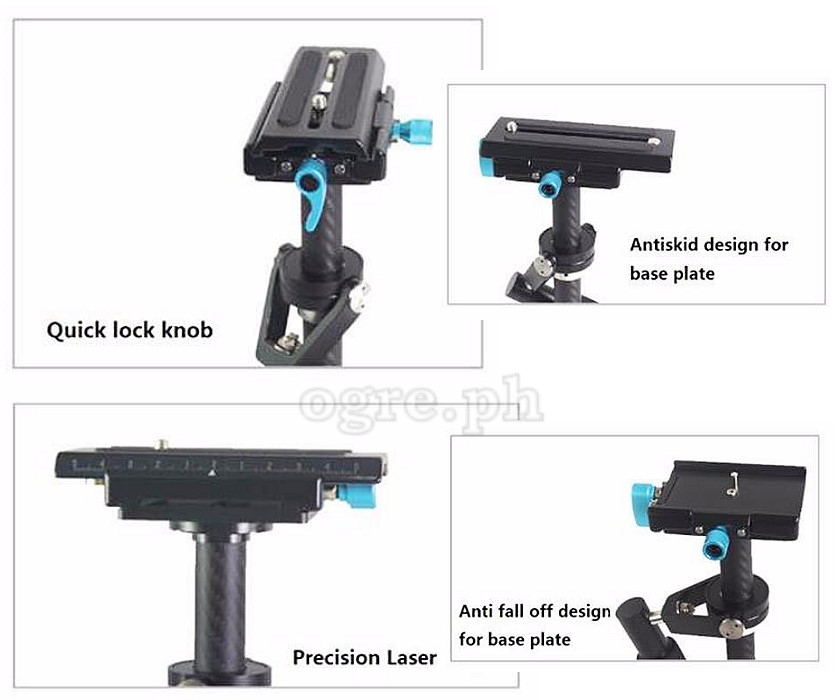 S60T Carbon Fiber DSLR Video Camera Stabilizer