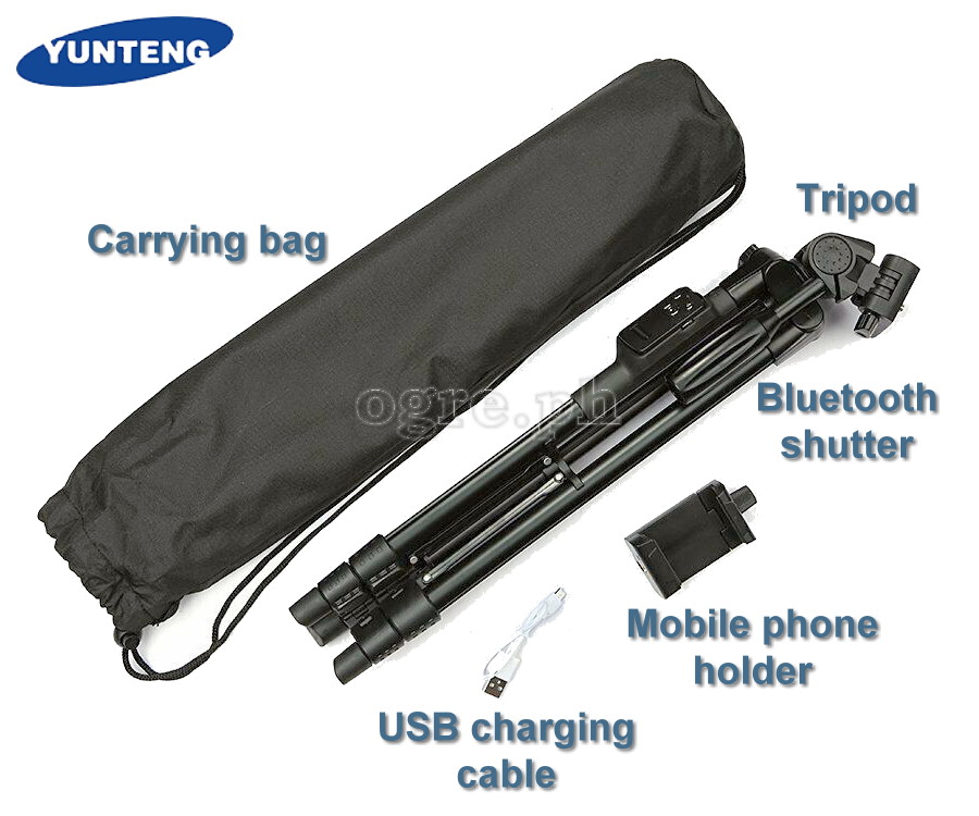 VCT-5208 Tripod with Bluetooth Shutter for Smartphones