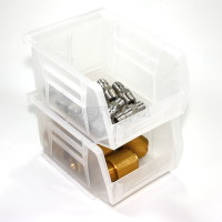 3J-710 Clear Stackable Storage Bin Small ( 4.13 x 5.31 x 2.95 inches )