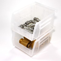 3J-710 Clear Stackable Storage Bin Small ( 4.13 x 5.31 x 2.95 inches )
