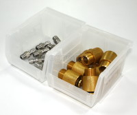 3J-710 Clear Stackable Storage Bin Small ( 4.13 x 5.31 x 2.95 inches )
