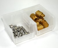 3J-710 Clear Stackable Storage Bin Small ( 4.13 x 5.31 x 2.95 inches )