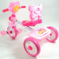 108D Kids Trike with Music and Lights and Cartoon Handlebar (Model )
