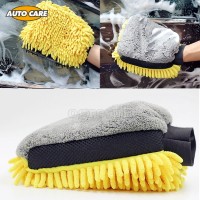 A01MT04 2pcs 3-in-1 Car Wash Mitt
