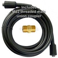 PWH-01 Replacement 10 / 15 meters Pressure Washer Extension Hose with 2 x M22F Fittings (220 bar / 3200 psi )