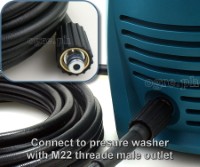 PWH-01 Replacement 10 / 15 meters Pressure Washer Extension Hose with 2 x M22F Fittings (220 bar / 3200 psi )