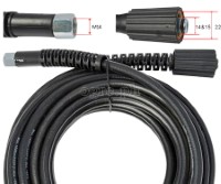 PWH-02 Replacement 6 / 10 / 15 meters Pressure Washer Hose M22F x M14F Threaded Fittings for Ryobi/Hitachi