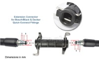 PWH-03EC Extension Connector for Bosch Pressure Washer Hose