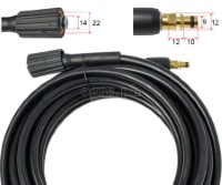 PWH-04 Replacement 6 / 10 / 15 meters Pressure Washer Hose for Karcher (M22 x Quick-Connect)