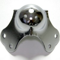 BC01 Flight Case Large Ball Corner, 6 Holes, 80*64mm, Chrome, Set of 4